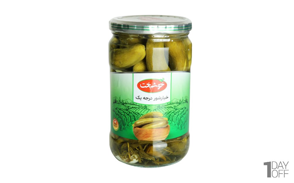 خیار شور درجه یک خوشبخت 680 گرمی