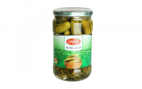 خیار شور درجه یک خوشبخت 680 گرمی