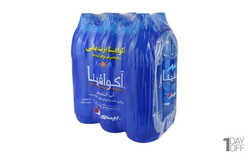 آب آشامیدنی آکوافینا پپسی مقدار 1.5 لیتر بسته 6 عددی