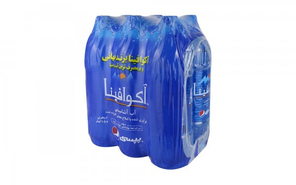 آب آشامیدنی آکوافینا پپسی مقدار 1.5 لیتر بسته 6 عددی