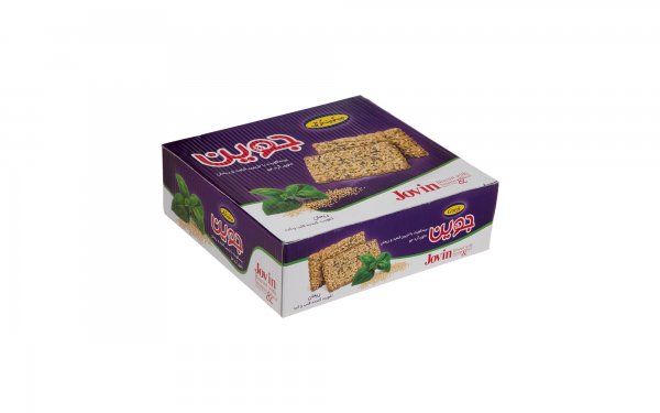  بیسکویت با تزیین کنجد و ریحان حاوی آرد جو جوین گرجی مقدار 920 گرم
