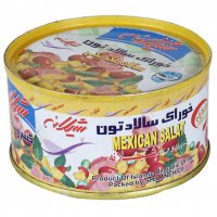 کنسرو خوراک سالاد تن مکزیکی شیلانه مقدار 170 گرم