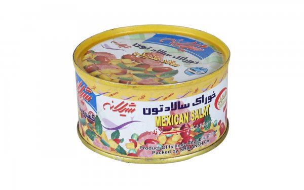 کنسرو خوراک سالاد تن مکزیکی شیلانه مقدار 170 گرم