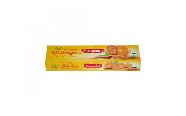 بیسکویت با طعم پرتقال فرخنده مقدار 130 گرم