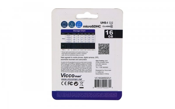 کارت حافظه 16 گیگابایت میکرو SD ویکومن (VIcco man) مدل Extra 533X