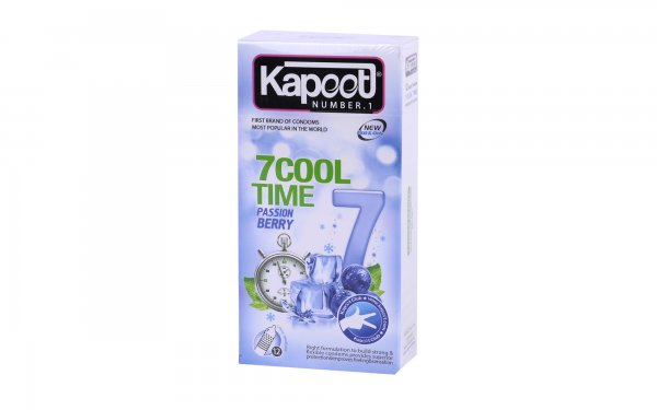 کاندوم کاپوت (Kapoot) مدل  7Cool Time Passion Berry