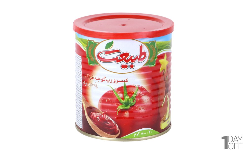 رب گوجه‌فرنگی طبیعت مقدار 800 گرم