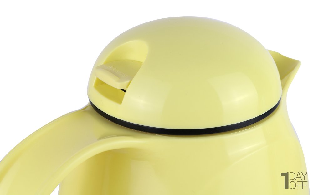 فلاسک یزدگل مدل آوا رنگ لیمویی 1 لیتری