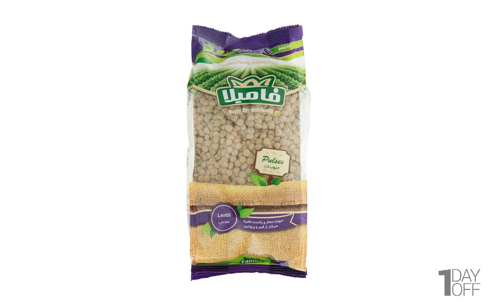 عدس فامیلا مقدار 900 گرم
