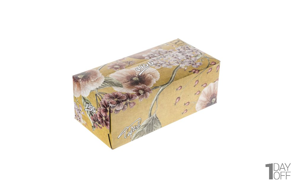 دستمال کاغذی دولایه تافته طرح آمرود بسته 150 برگ