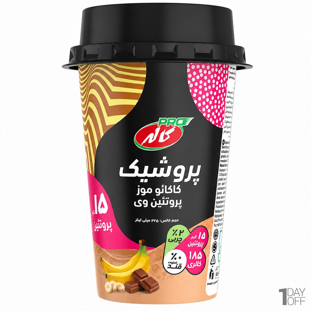 پروشیک کاکائو موز کاله مقدار 225 میلی‌لیتر