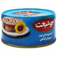 کنسرو ماهی تون در روغن گیاهی خوشبخت مقدار 180 گرم