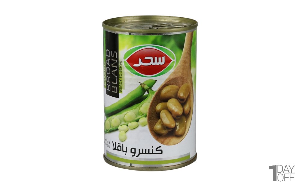 کنسرو باقلا سحر مقدار 410 گرم 