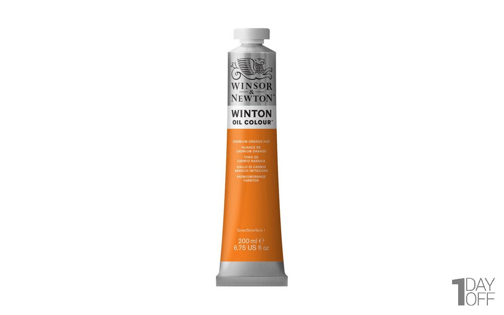 رنگ روغن وینزور (Winsor) سری Winton مقدار 200 میلی‌لیتر رنگ CADMIUM ORANGE HUE
