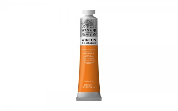 رنگ روغن وینزور (Winsor) سری Winton مقدار 200 میلی‌لیتر رنگ CADMIUM ORANGE HUE