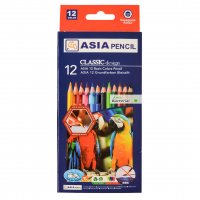 مداد رنگی 12 رنگ آسیا پنسل