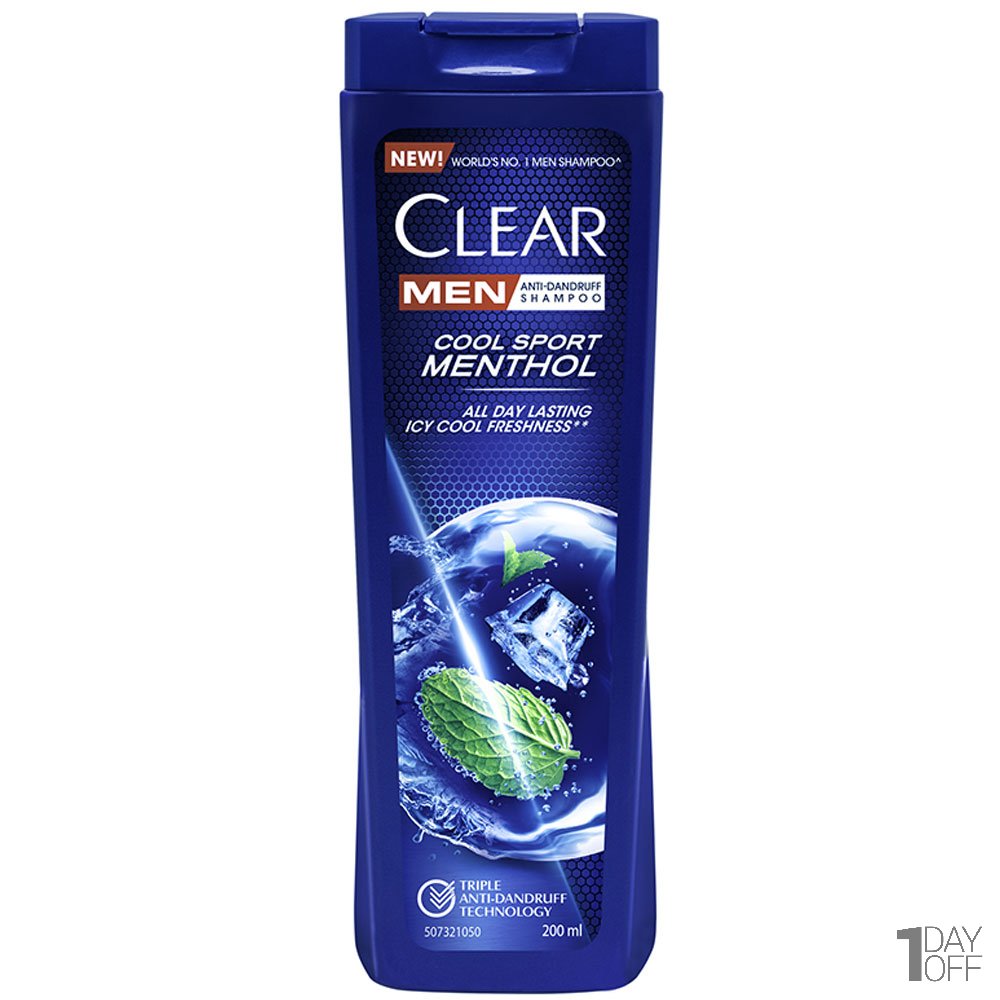 شامپو ضد شوره مردانه کلییر (Clear) مدل Cool Sport Menthol مقدار 200میلی‌لیتر