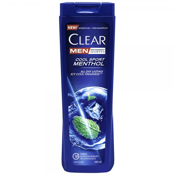 شامپو ضد شوره مردانه کلییر (Clear) مدل Cool Sport Menthol مقدار 200میلی‌لیتر