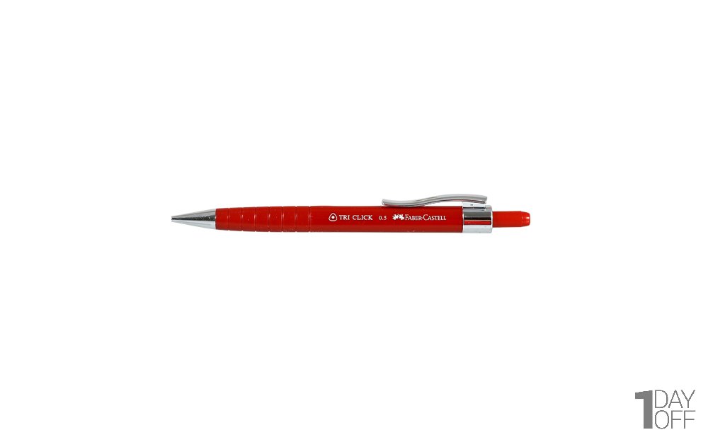  مداد نوکی 0.5 میلی‌متری فابر کاستل (Faber Castell) مدل Tri Click رنگ قرمز
