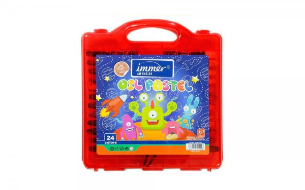  مداد شمعی 24 رنگ ایمر (Immer) مدل JM619-24