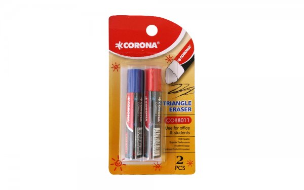 پاک‌کن دوقلو کرنا (Corona) رنگ قرمز و آبی