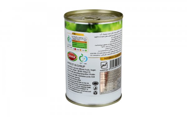کمپوت زردآلو سحر مقدار 430 گرم