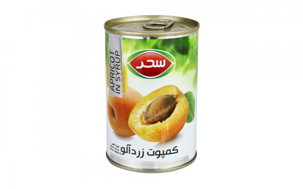کمپوت زردآلو سحر مقدار 430 گرم