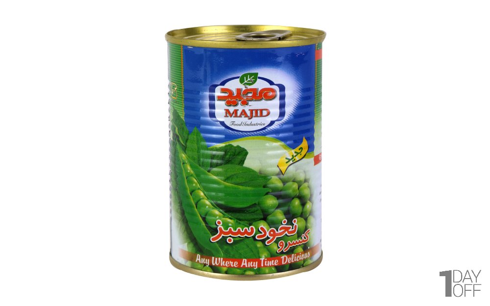کنسرو نخودسبز مجید مقدار 400 گرم