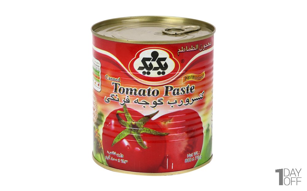 رب گوجه‌فرنگی یک و یک مقدار 800 گرم