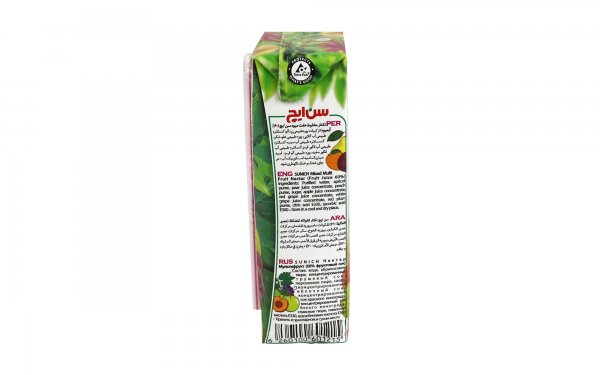 نکتار مخلوط هفت‌میوه سن‌ایچ مقدار 200 میلی‌لیتر