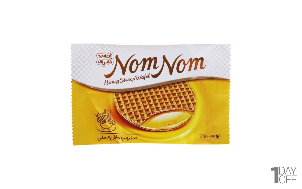 استروپ وافل عسلی Nom Nom نادری مقدار 37 گرم