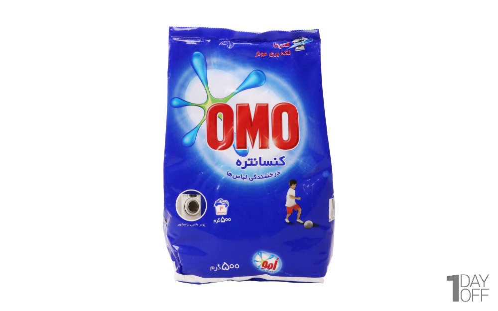 پودر  500 گرمی لباسشویی Omo 