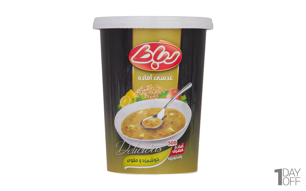 عدسی آماده رباط مقدار 500 گرم