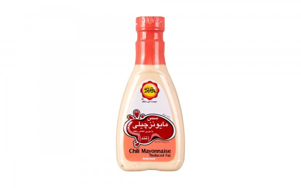سس مایونز کم چرب چیلی تند بهروز مقدار 440 گرم