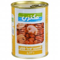 کنسرو لوبیا چیتی با قارچ مکنزی 380 گرم