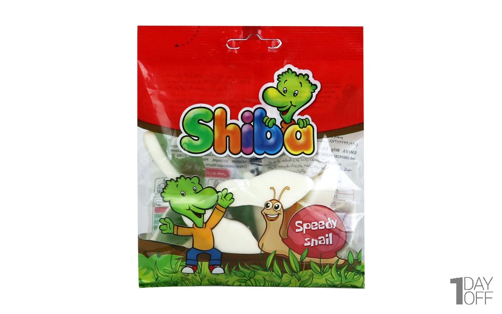  پاستیل میوه‌ای شیبا مدل Speedy Snail مقدار 90 گرم 
