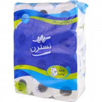 دستمال توالت چهارلایه نسترن بسته 12 رول