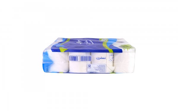 دستمال توالت چهارلایه نسترن بسته 12 رول