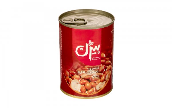 کنسرو لوبیا چیتی با قارچ بیژن مقدار 380 گرم