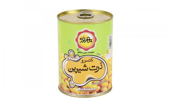 کنسرو ذرت شیرین بهروز مقدار 380 گرم