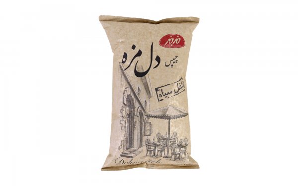 چیپس دل مزه فلفل سیاه مزمز مقدار 180 گرم