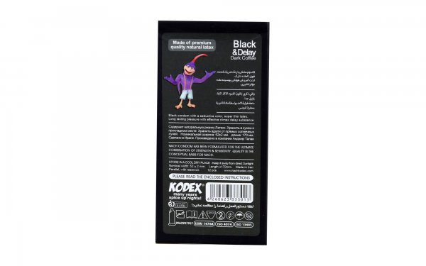 کاندوم ناچ کدکس (NachKodex) مدل Black Dark بسته 12 عددی