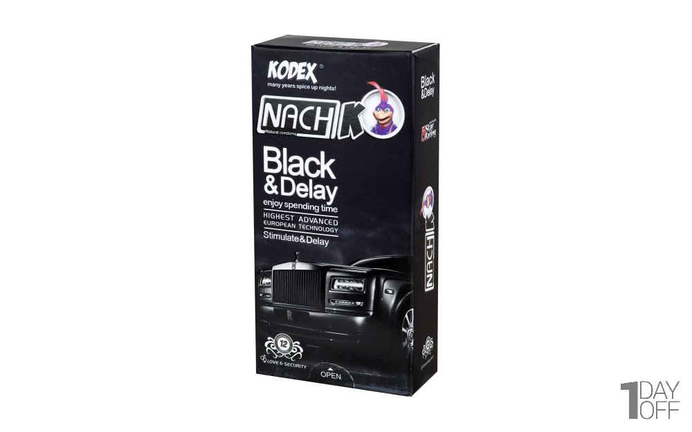 کاندوم ناچ کدکس (NachKodex) مدل Black Dark بسته 12 عددی