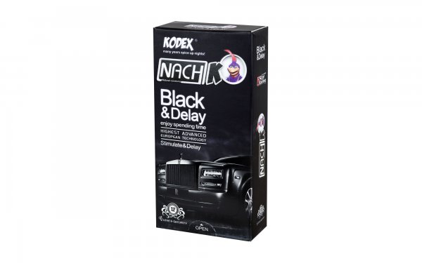 کاندوم ناچ کدکس (NachKodex) مدل Black Dark بسته 12 عددی
