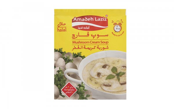سوپ قارچ آماده لذیذ مقدار 61 گرم
