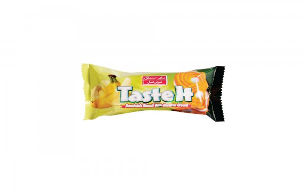بیسکویت Taste It کرم‌دار موزی شیرین‌عسل مقدار 30 گرم