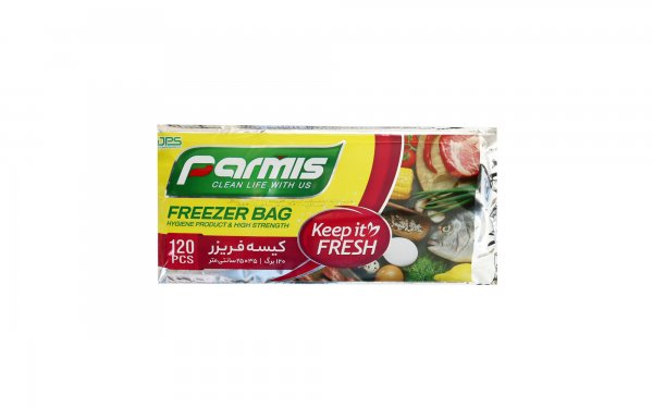  کیسه فریزر متالایز پرمیس 120 برگ ابعاد 35x25 سانتی‌متر