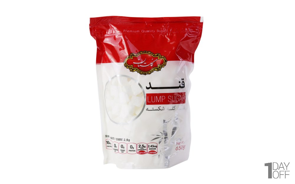 قند شکسته گلستان مقدار 650 گرم