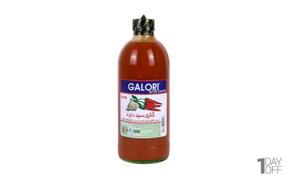 سس فلفل قرمز تند و سیر سید داود (Galori) مقدار 474 میلی‌لیتر