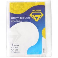 کاور کاغذ 11 سوراخ سایز A4 وافر (Vafer) بسته 100 عددی
